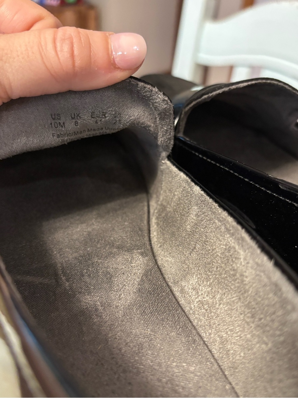 EUC Dr. Scholl’s Women’s Webster Black Loafer Shoes 10M Slip On Patent Leather - Picture 6 of 8